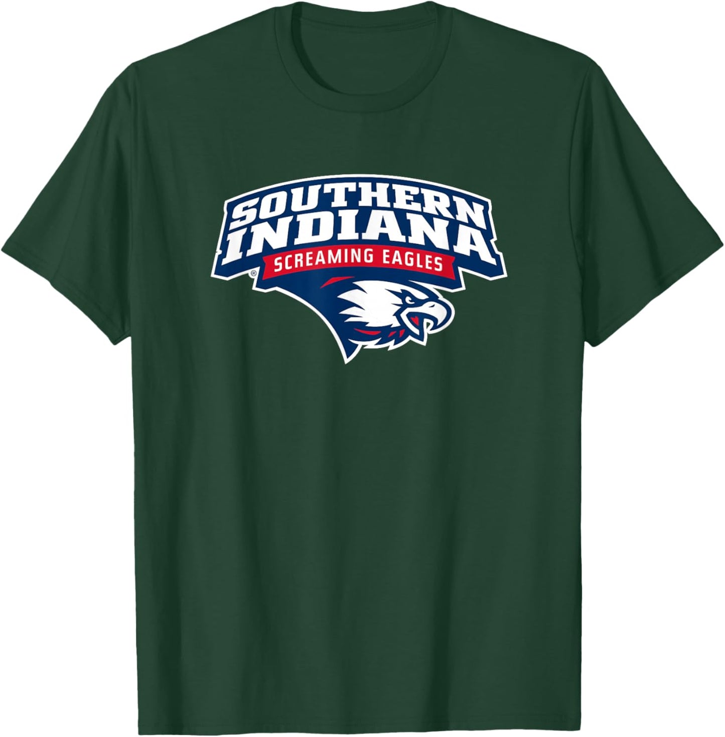 University of Southern Indiana USI Eagles Stacked T-Shirt - T-Shirt | Forest