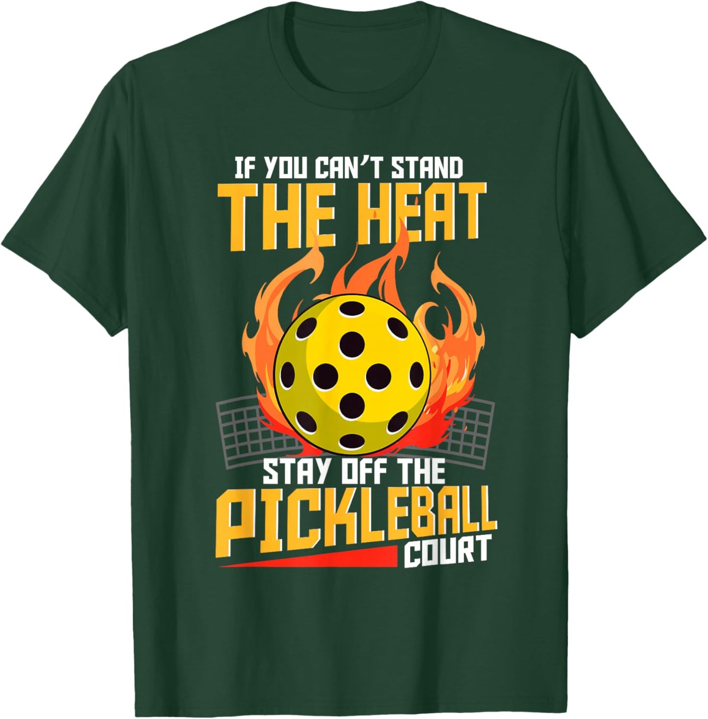 Funny pickleball sayings design Retro Paddle Court T-Shirt - T-Shirt | Forest