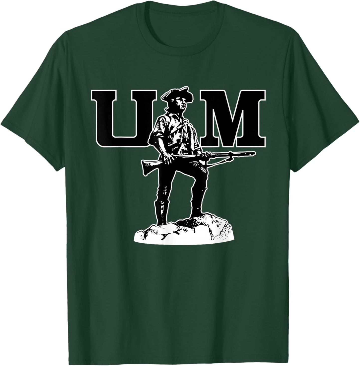 UMass Minutemen | Official Licensed NCAA Merch | UMASVIN1013 T-Shirt - T-Shirt | Forest