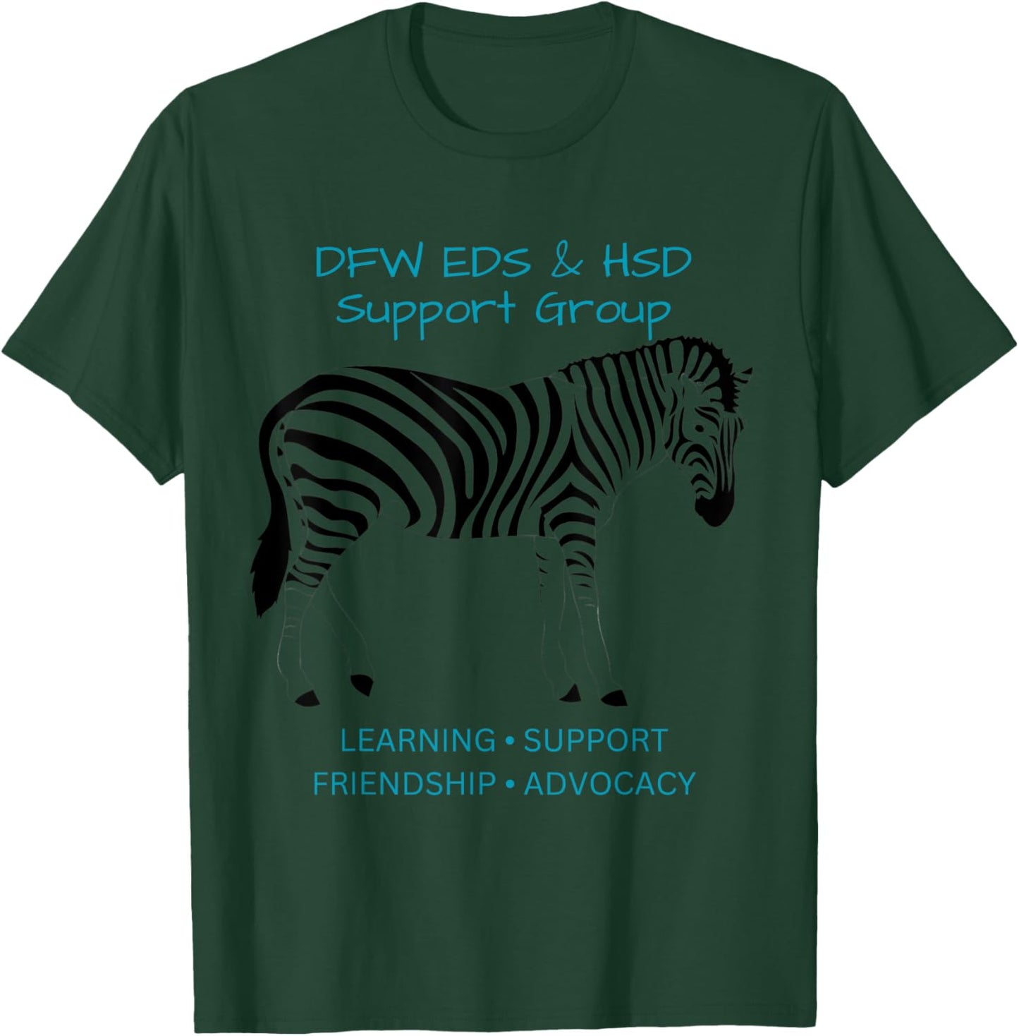 DFW EDS & HSD Support Group Logo Wear T-Shirt - T-Shirt | Forest