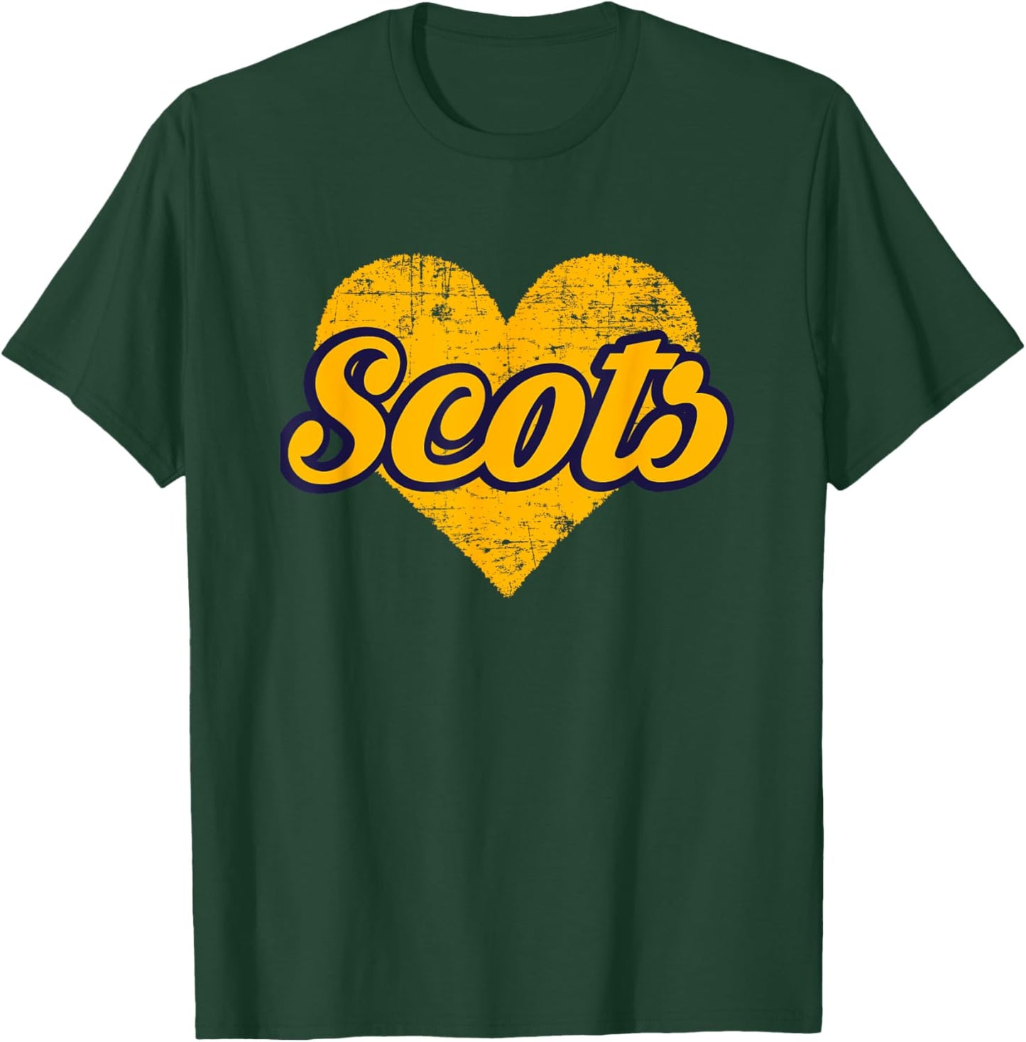 Highland Park Scots Over Heart T-Shirt - T-Shirt | Forest