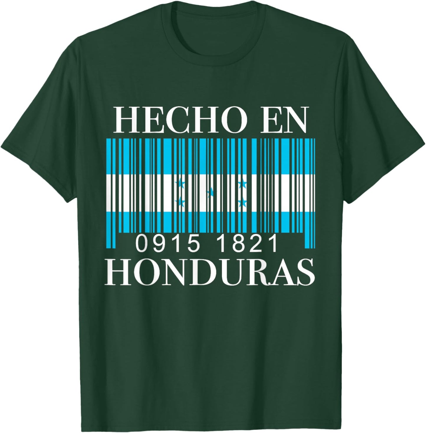Honduran Flag Bandera Honduras Catracho Hombre Mujer Pride T-Shirt - T-Shirt | Forest