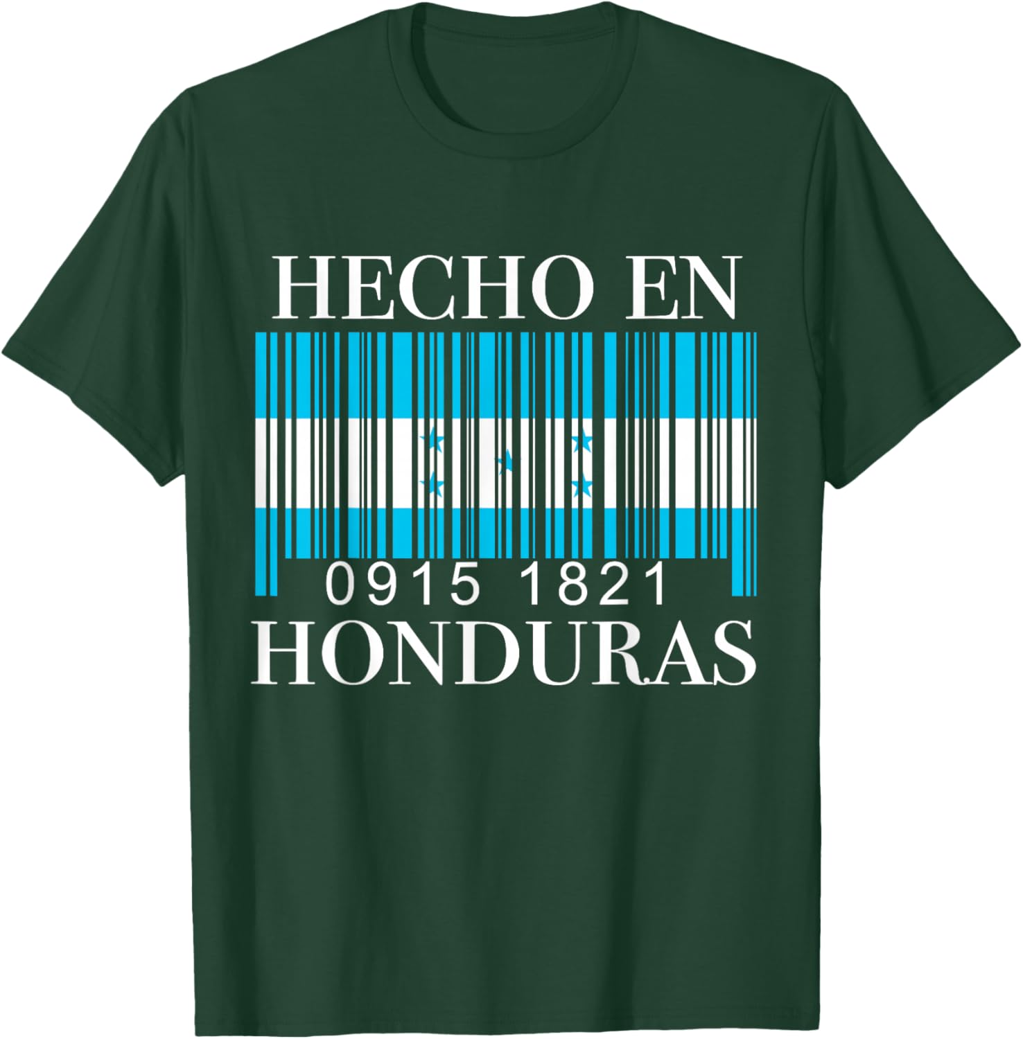 Honduran Flag Bandera Honduras Catracho Hombre Mujer Pride T-Shirt - T-Shirt | Forest