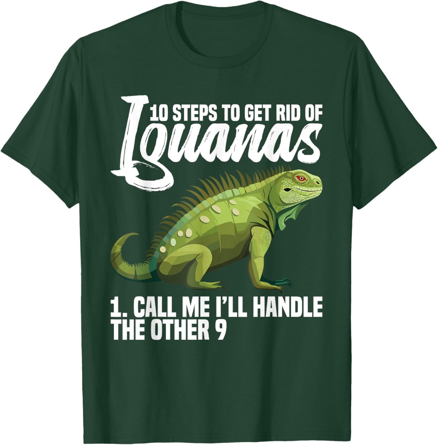 Lizard Hunting Equipment Tools Iguana Removal Tech T-Shirt - T-Shirt | Forest