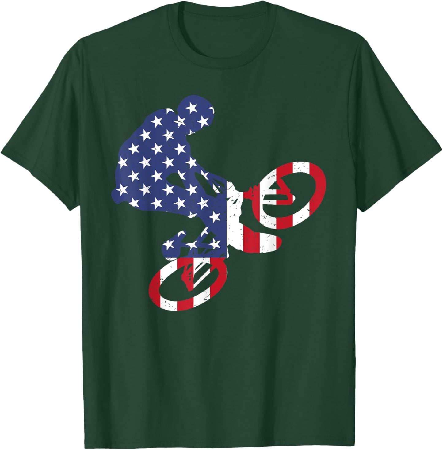 BMX Art Women Toddler Boys Off Road BMX Riding BMX T-Shirt - T-Shirt | Forest
