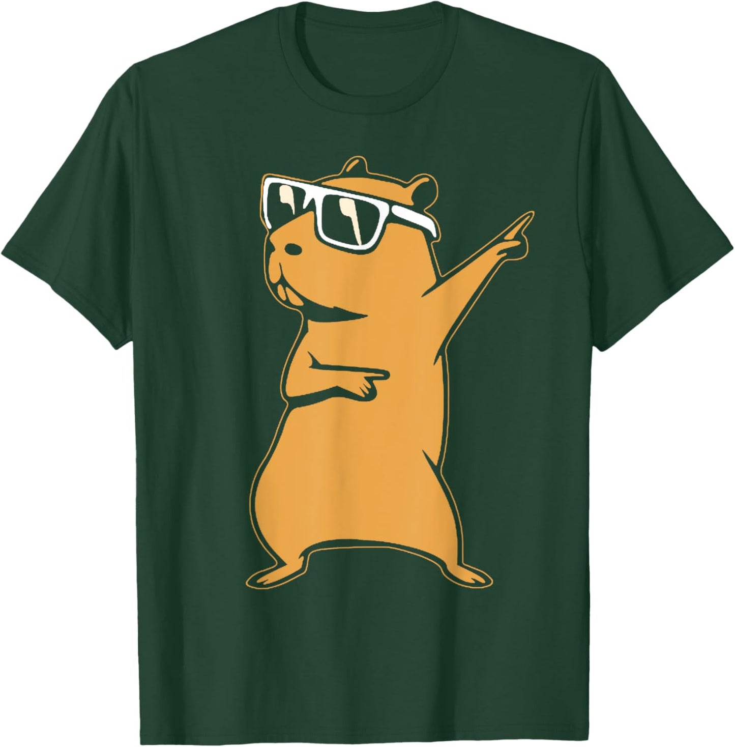 Funny Capybara Dance Challenge Dancing Capy Women Men Kids T-Shirt - T-Shirt | Forest