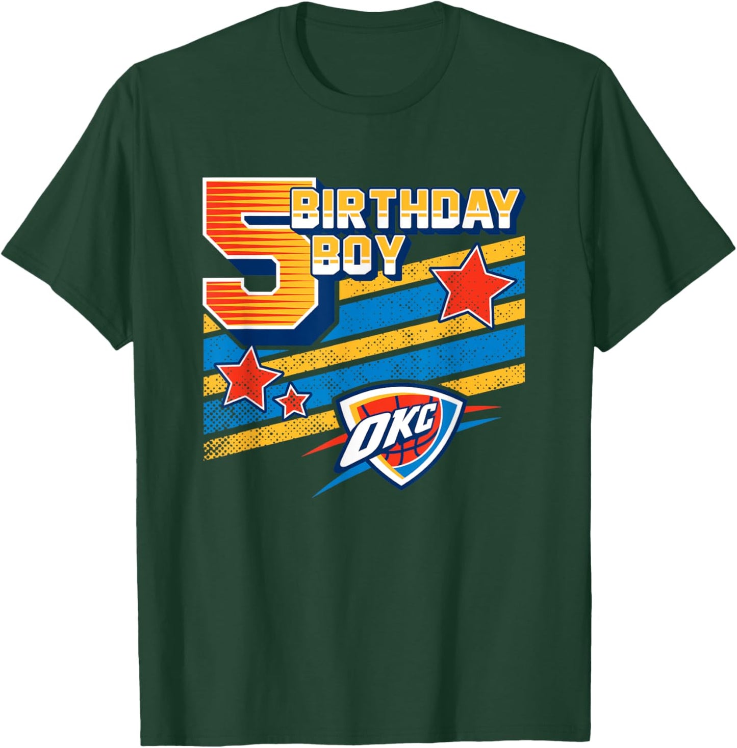NBA Oklahoma City Thunder 5th Birthday Boy T-Shirt - T-Shirt | Forest