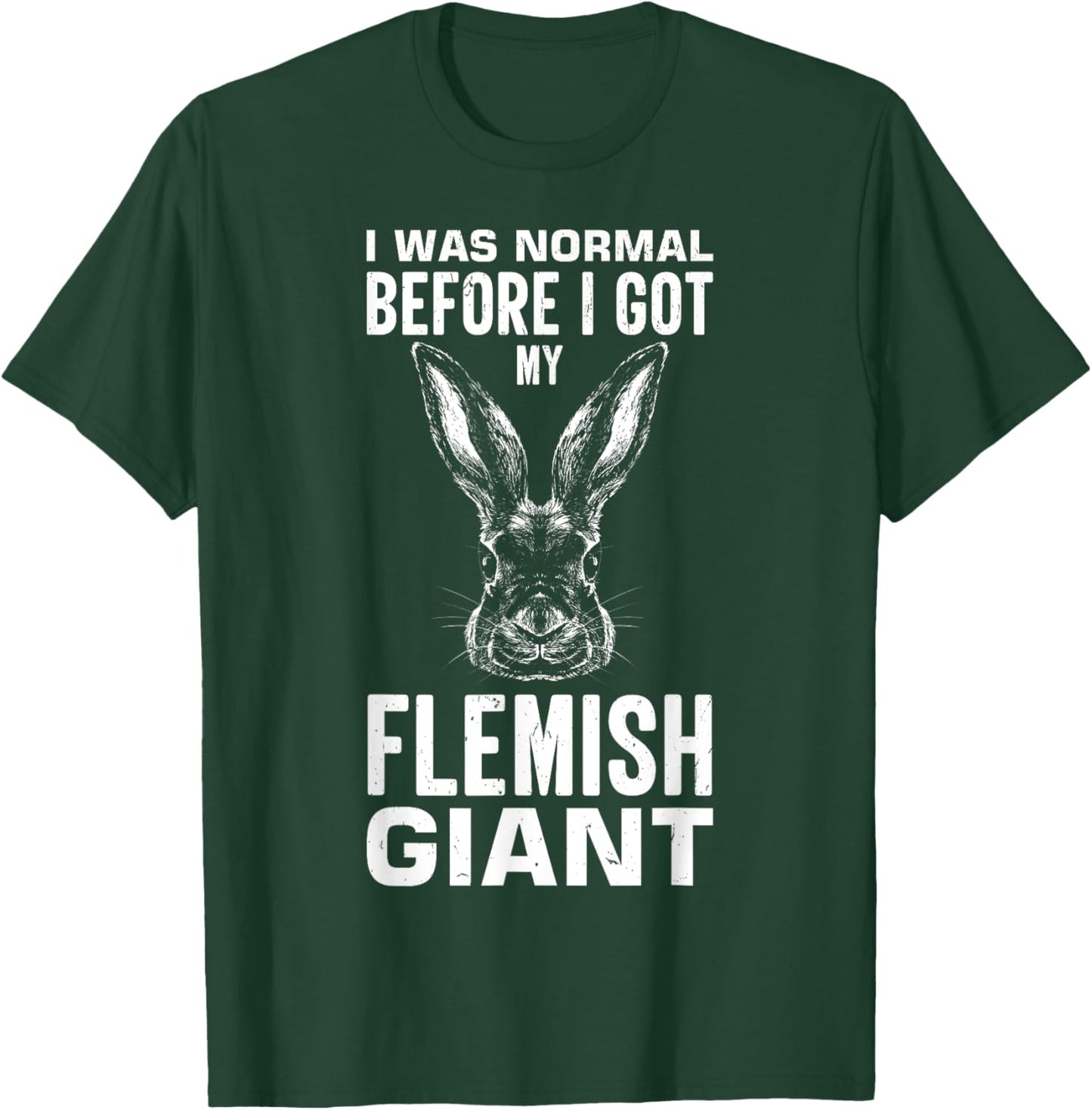 Rabbit Lover Design with Flemish Giant T-Shirt - T-Shirt | Forest