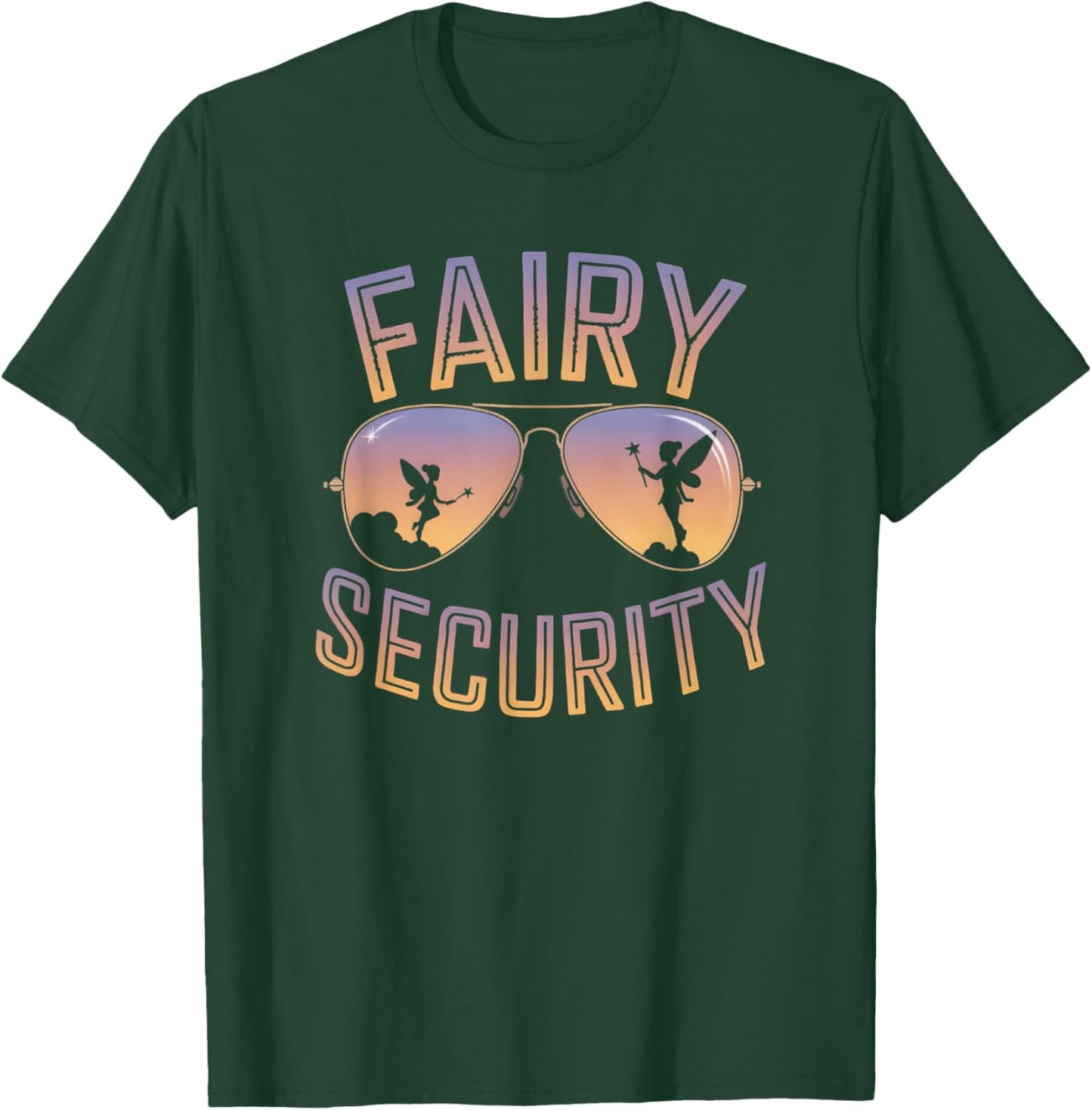 Fairy Security Birthday Family Halloween Costume Dad Mom T-Shirt - T-Shirt | Forest