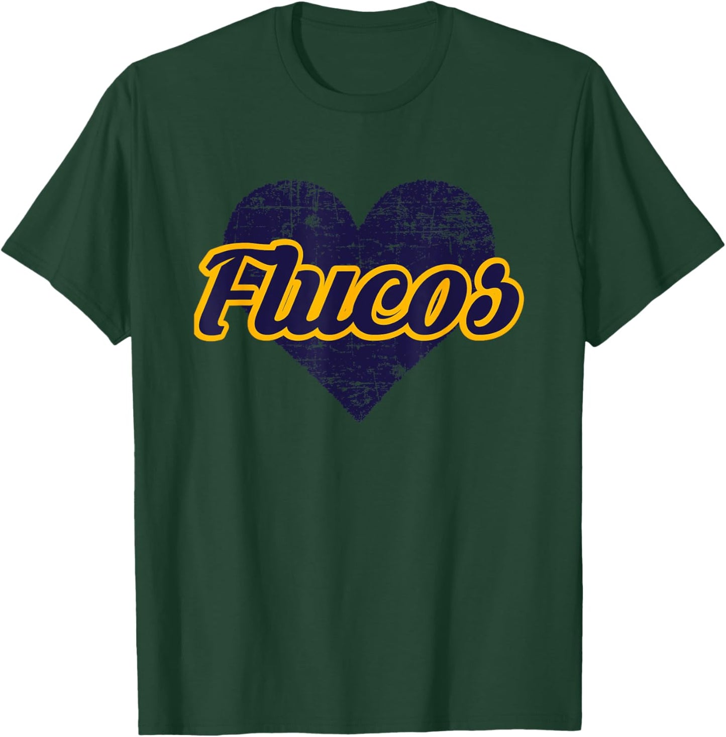 Fluvanna County Flucos Over Heart T-Shirt - T-Shirt | Forest