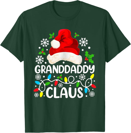 Granddaddy Claus Funny Christmas Family Matching T-Shirt - T-Shirt | Forest