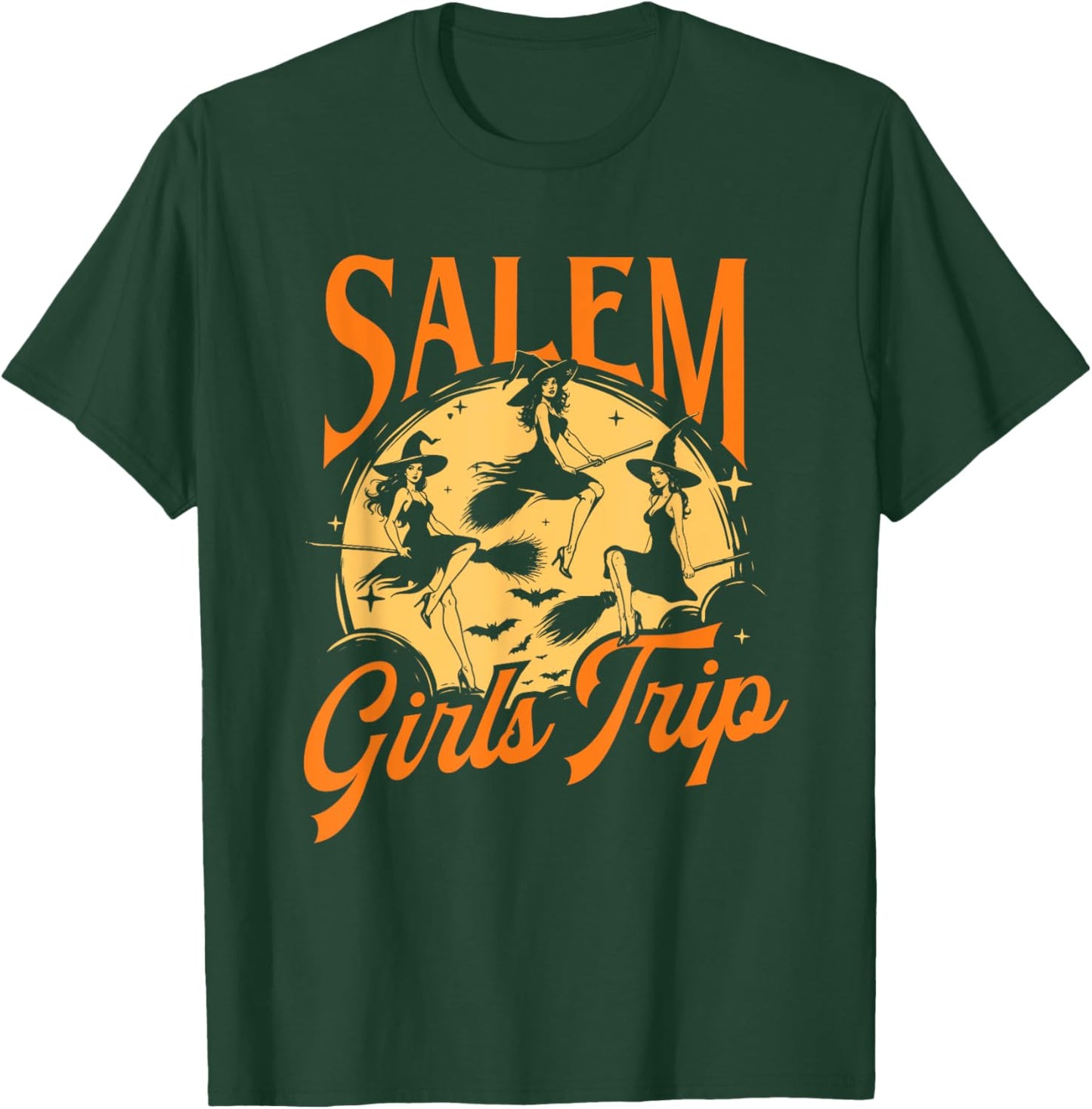 Salem Girls Trip - Spooky Witch Halloween Ghoul T-Shirt - T-Shirt | Forest