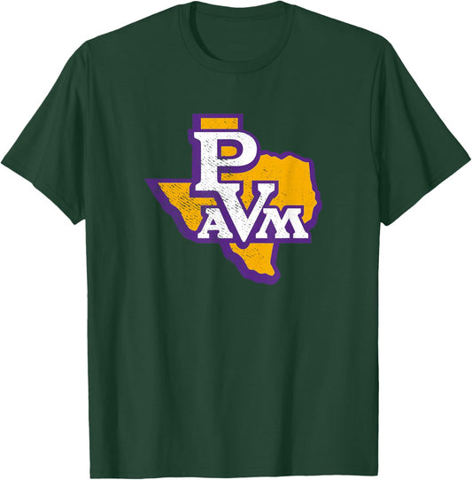 Prairie View A&M University Panthers State Shape T-Shirt - T-Shirt | Forest