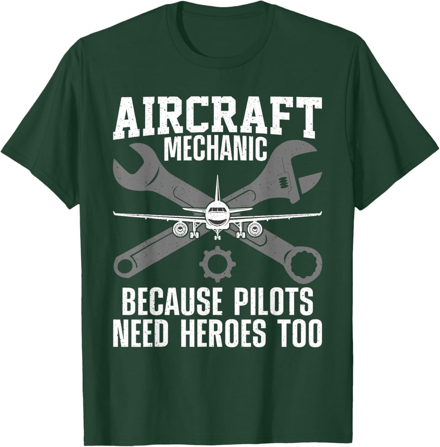 Cool Aircraft Mechanic Art Women Aircraft Technician T-Shirt - T-Shirt | Forest