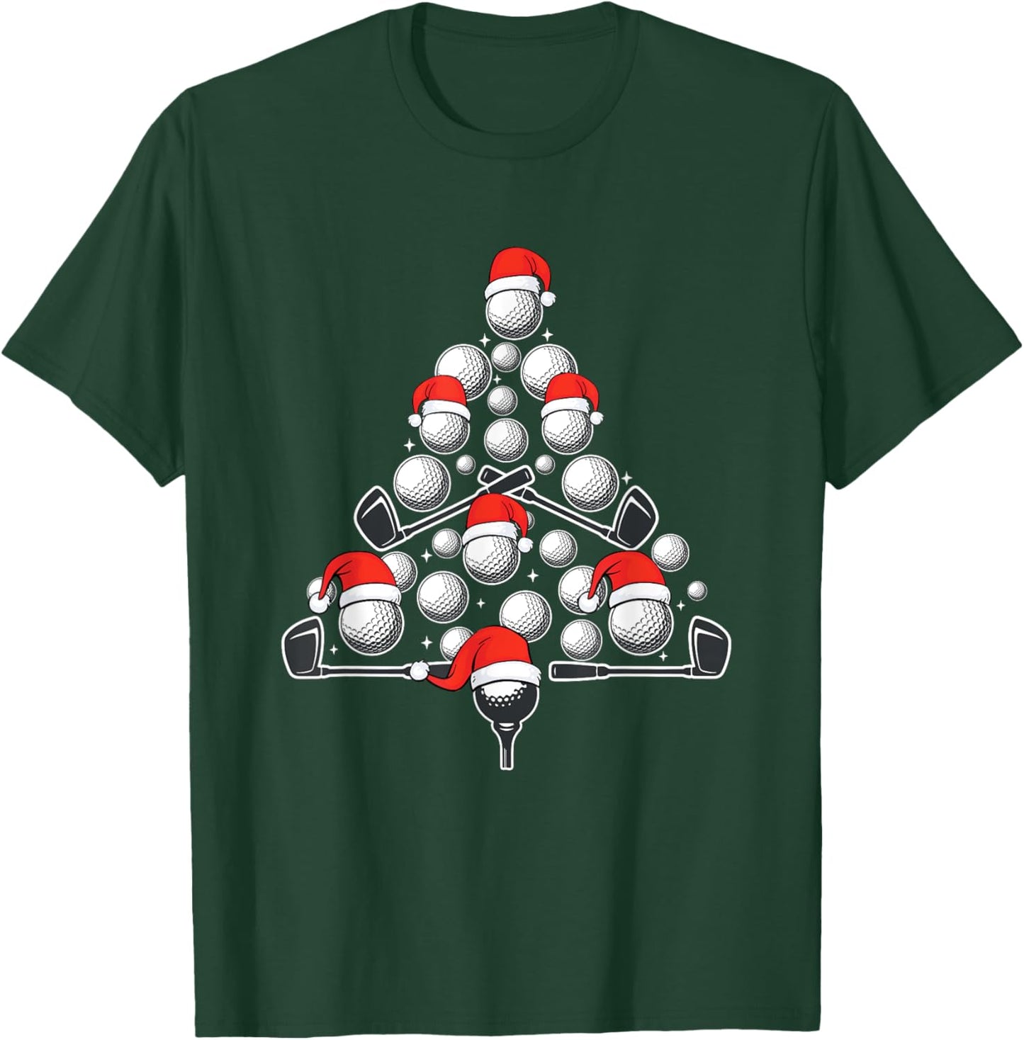 Golf Xmas Tree Ornaments Golf Player Golfing Christmas Golf T-Shirt - T-Shirt | Forest