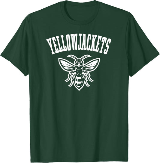 Yellowjackets Mascot for Players and Fans White Print T-Shirt - T-Shirt | Forest