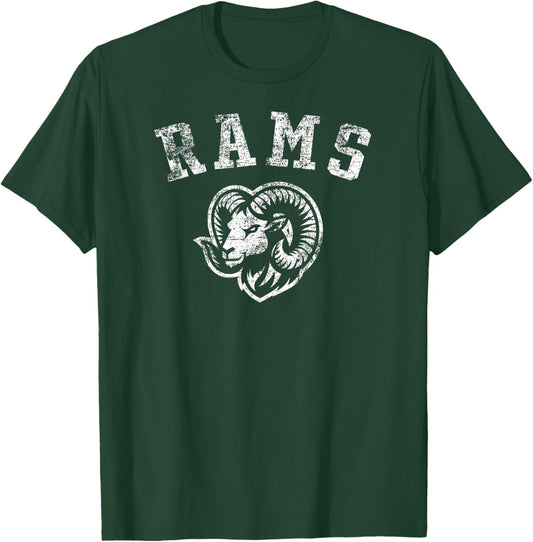Rams Mascot for Elementary, Middle, and High Schools Aged T-Shirt - T-Shirt | Forest