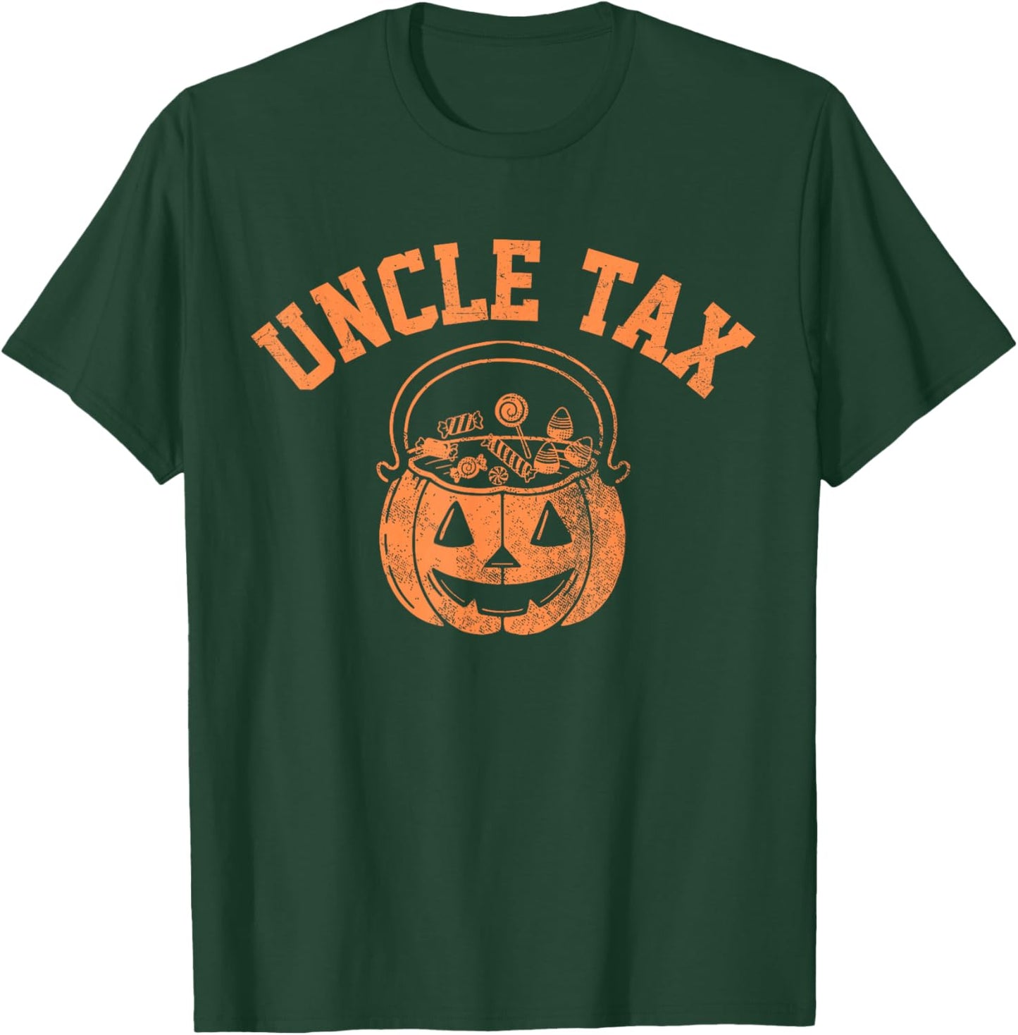 Vintage Uncle Tax Halloween Pumpkin Spooky Trick or Treat T-Shirt - T-Shirt | Forest