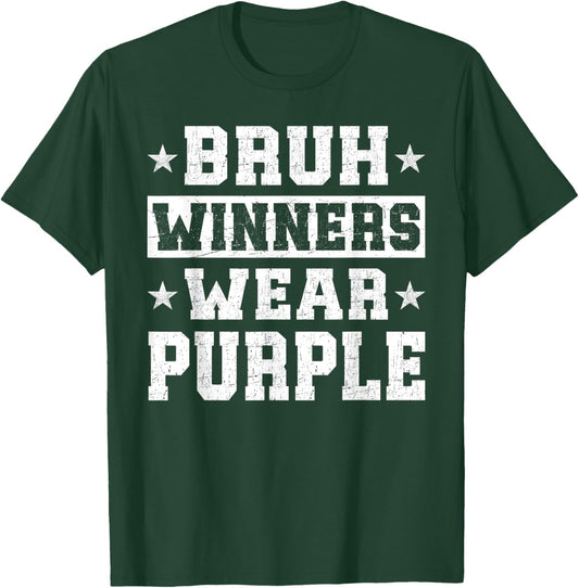 Spirit Week Winners Wear Purple Camp Team Game Color Sports T-Shirt - T-Shirt | Forest