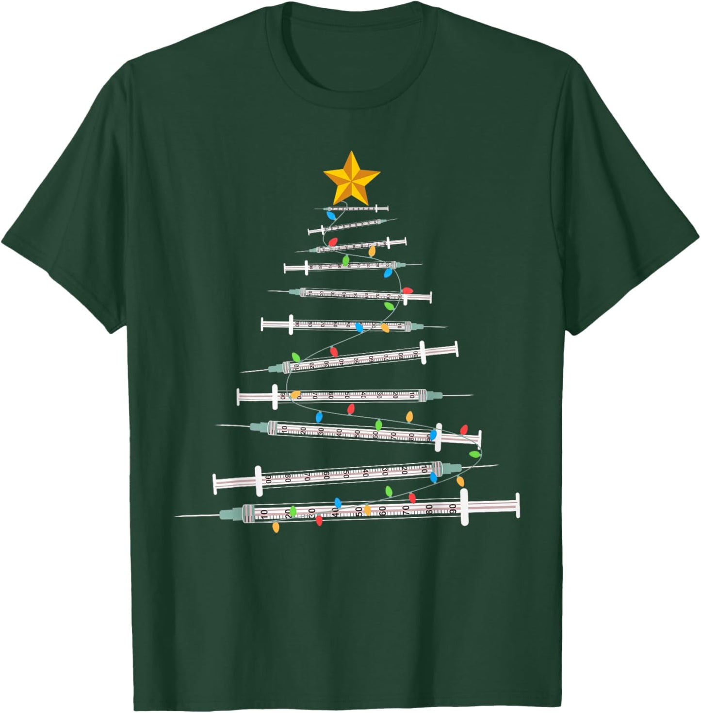 Botox Dealer Christmas Tree Aesthetic Nurse Injector Botox T-Shirt - T-Shirt | Forest