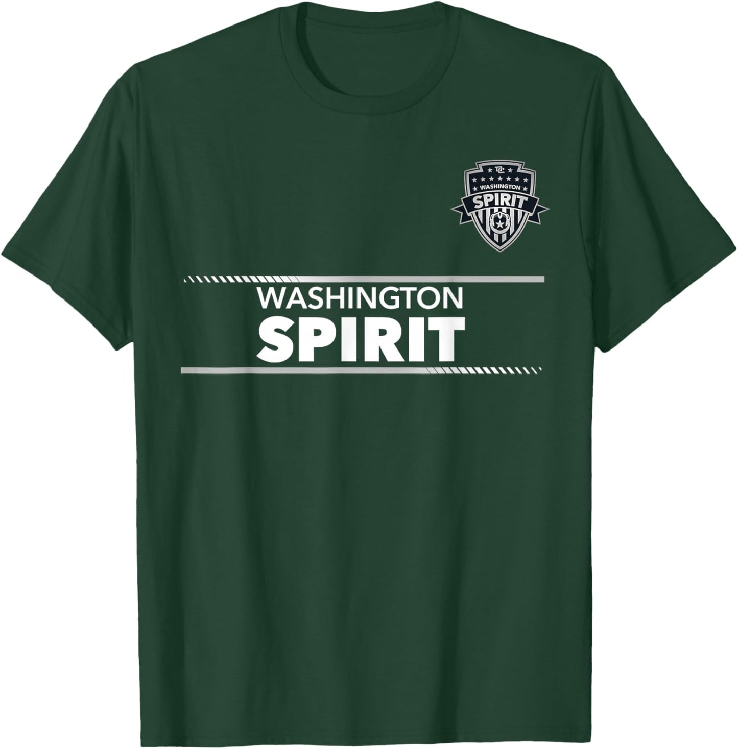 Officially Licensed Washington Spirit Soccer NWSL Apparel T-Shirt - T-Shirt | Forest