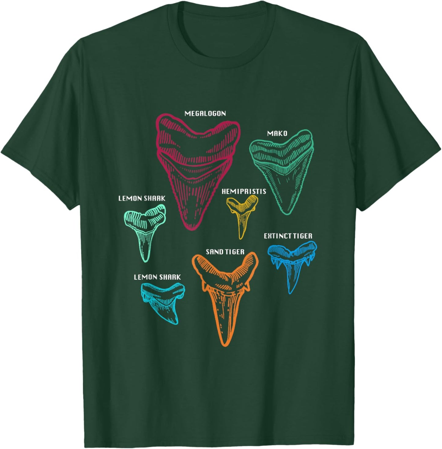 Funny Shark Tooth Sifter For Beach Shark Tooth Hunting Gifts T-Shirt - T-Shirt | Forest