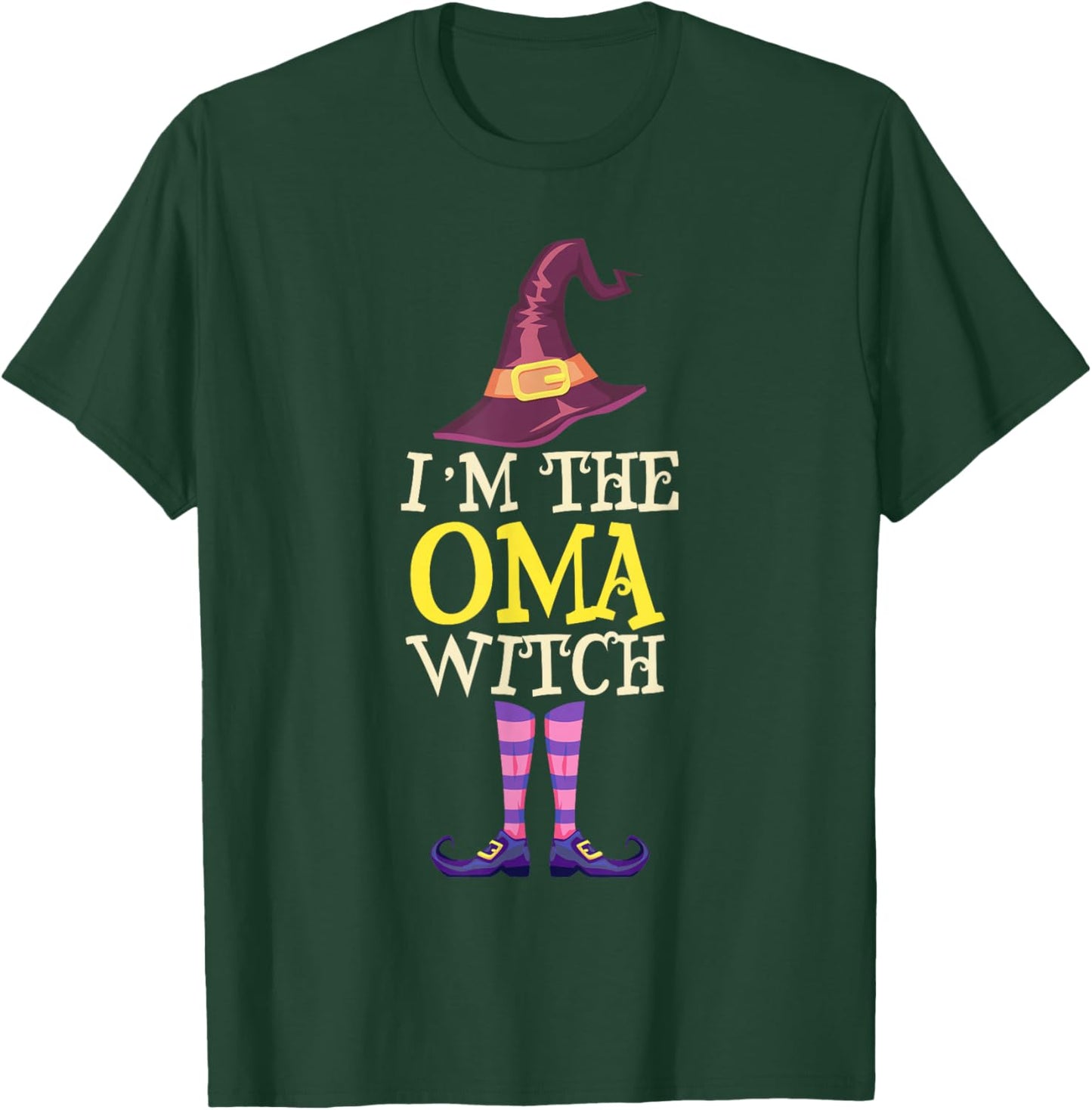 I'm The Oma Witch Costume Halloween Funny Witchy T-Shirt - T-Shirt | Forest