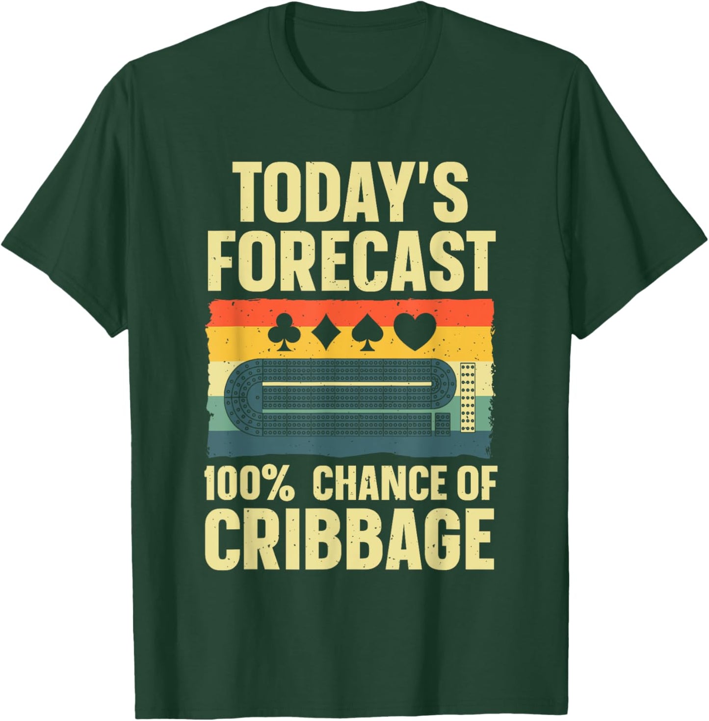 Funny Cribbage Design Women Kids Card Game Cribbage T-Shirt - T-Shirt | Forest