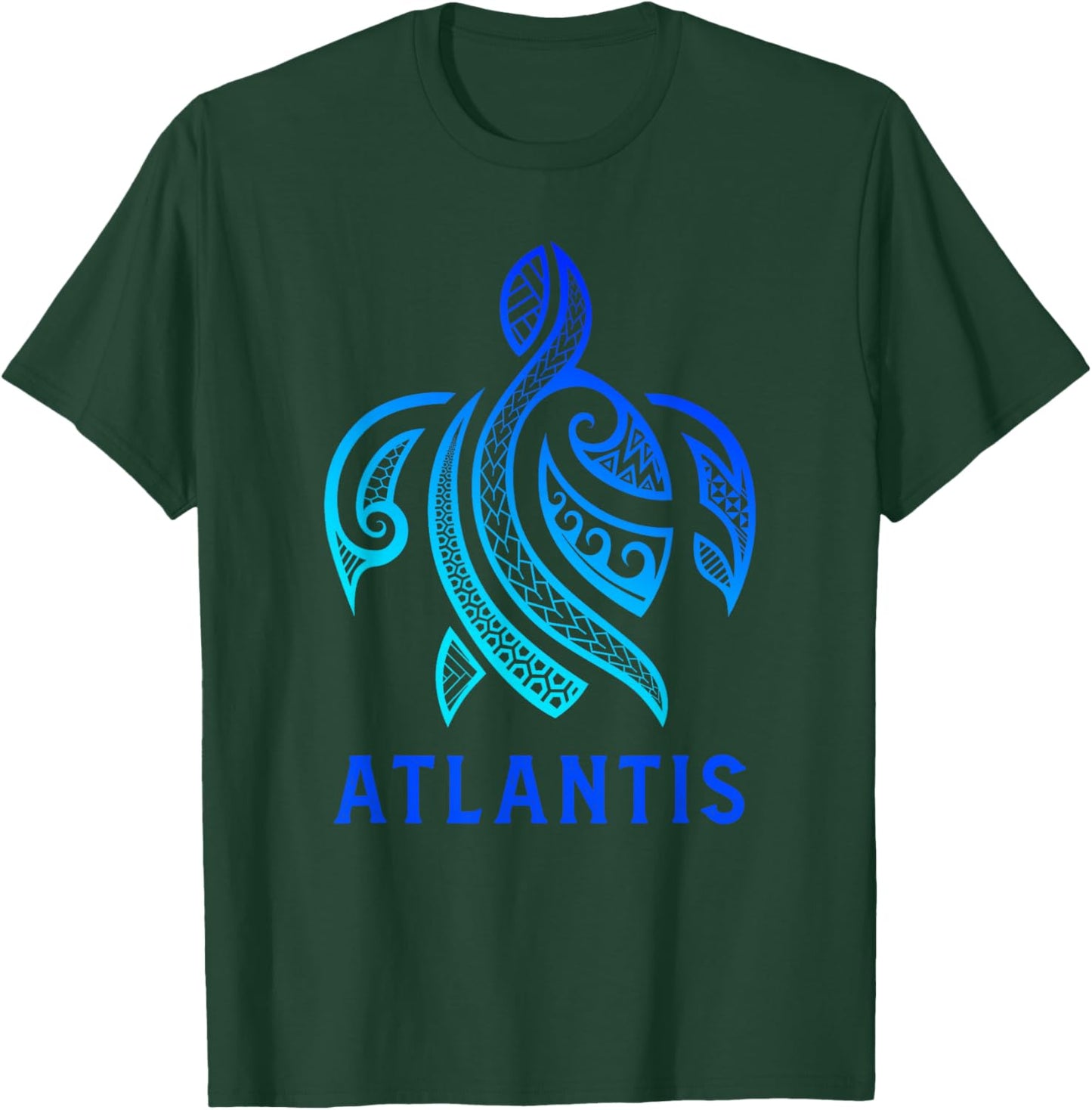 Atlantis Bahamas Tribal Sea Turtle Bahamas Maori Art T-Shirt - T-Shirt | Forest