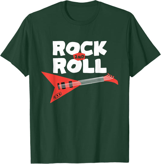 Funny Rock'n Roll Kids, Band Guitarist, Punk Rock Music Fun T-Shirt - T-Shirt | Forest
