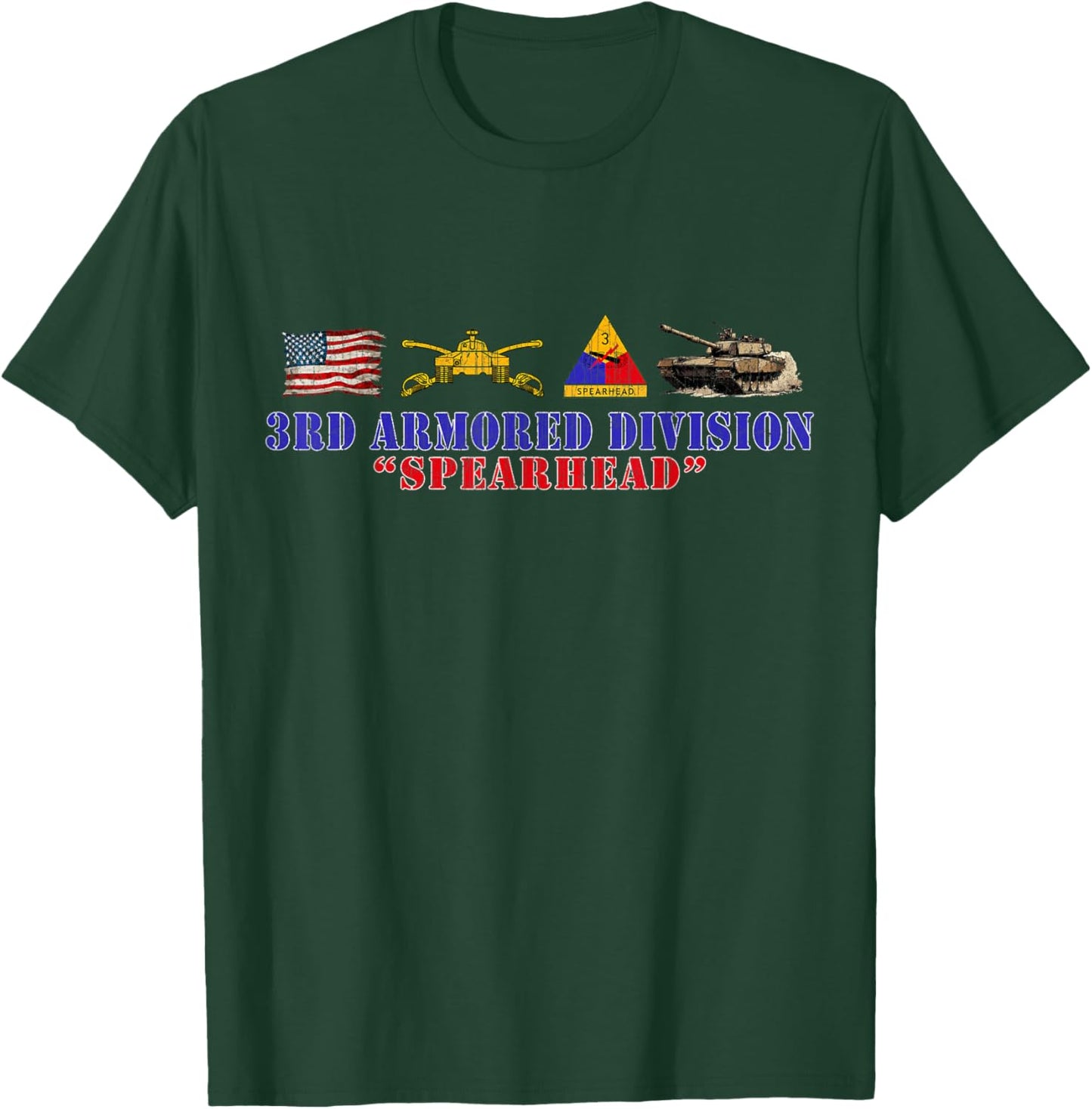 3d Armored Division Spearhead 3rd Armored Division Spearhead Friedberg Germany Retro -Adults Black Small T-Shirt - T-Shirt | Forest