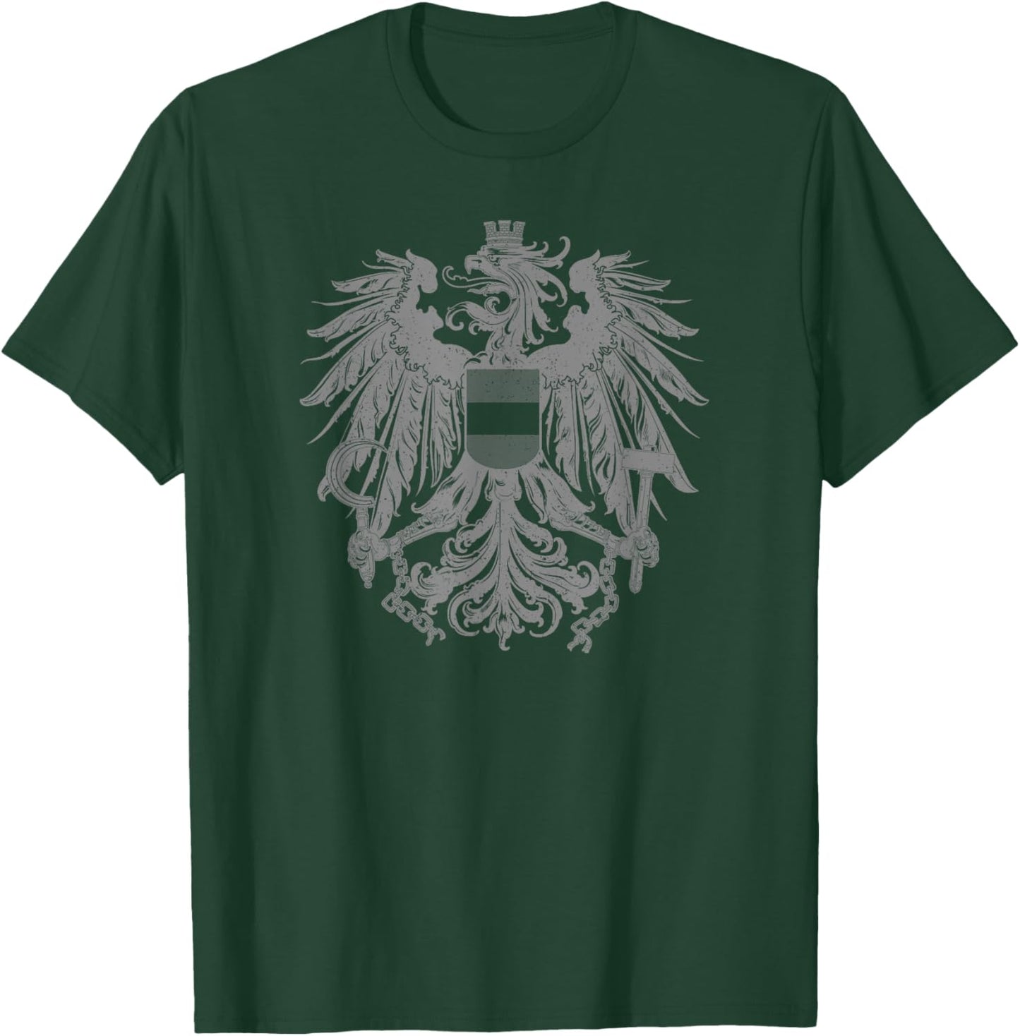 Austria Coat of Arms Austrian Eagle Emblem Symbol Flag T-Shirt - T-Shirt | Forest
