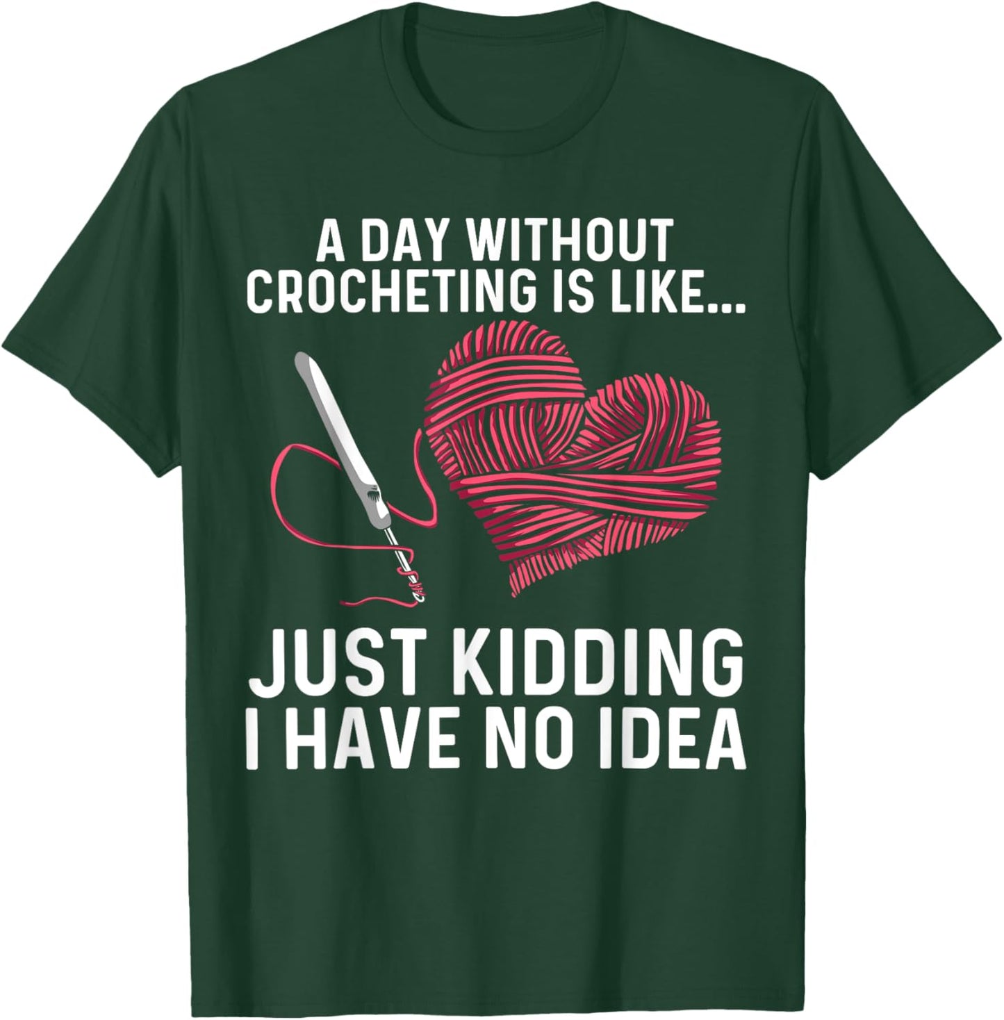 Best Crocheting Art Women Crocheter Crochet Lover T-Shirt - T-Shirt | Forest