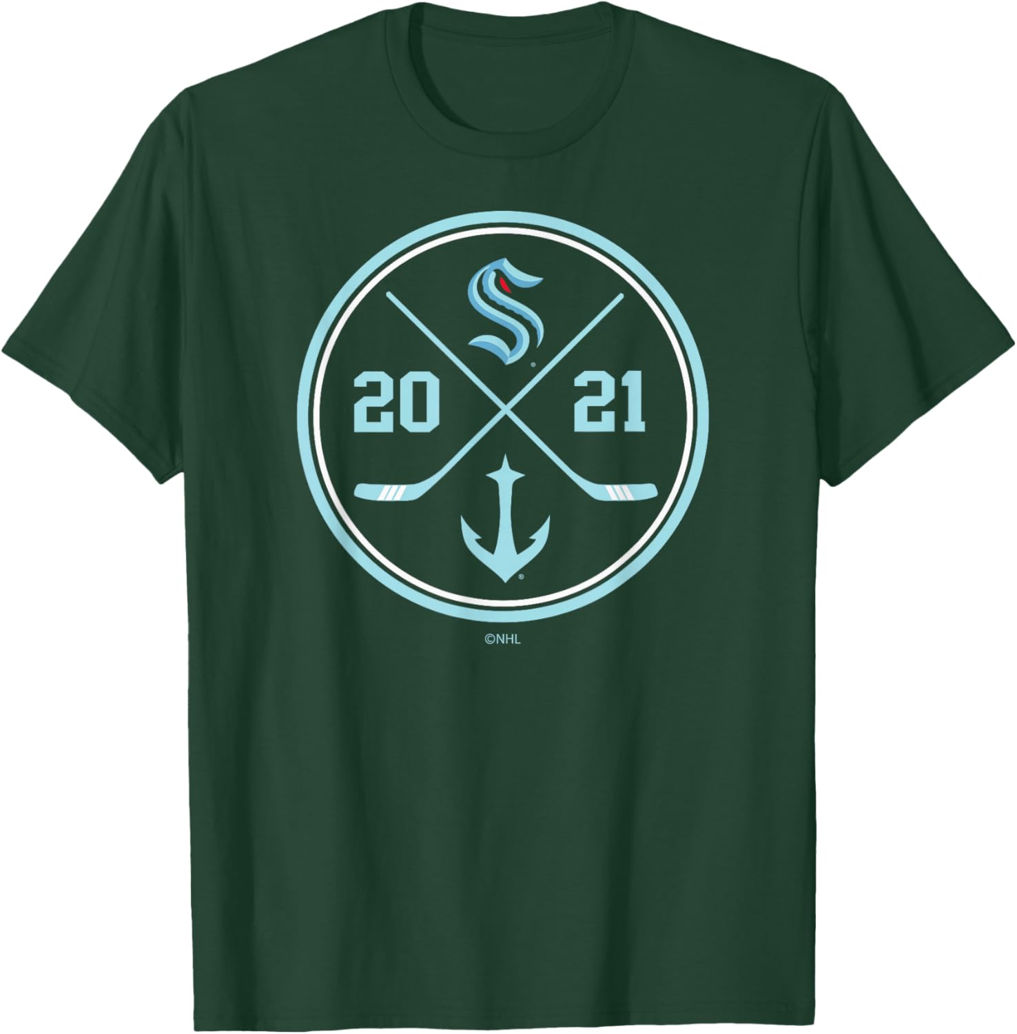 Seattle Kraken Prize Navy Blue Officially Licensed T-Shirt - T-Shirt | Forest
