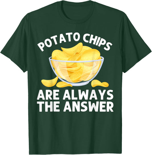 Funny Potato Chips Art Women Kids Bag Of Chips Lover T-Shirt - T-Shirt | Forest