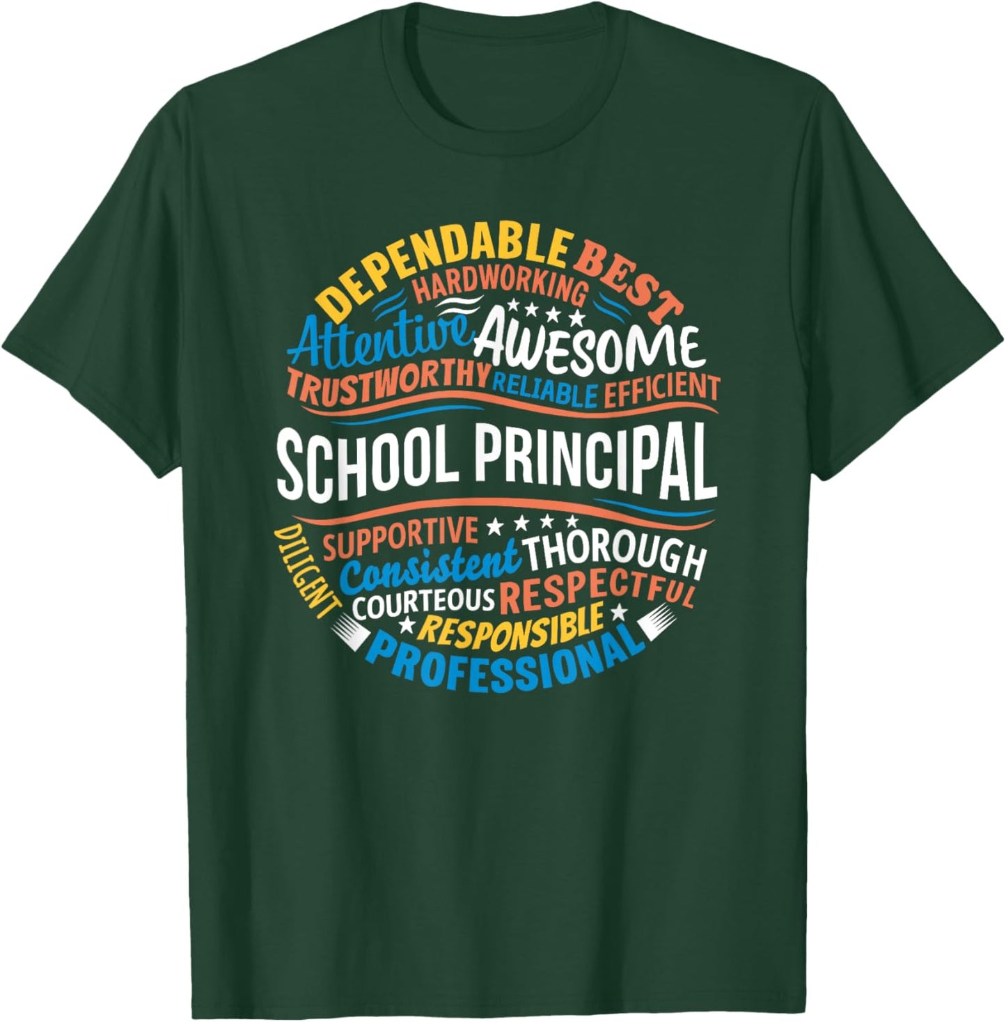School Principal Shirts Funny Appreciation Principal Gifts T-Shirt - T-Shirt | Forest