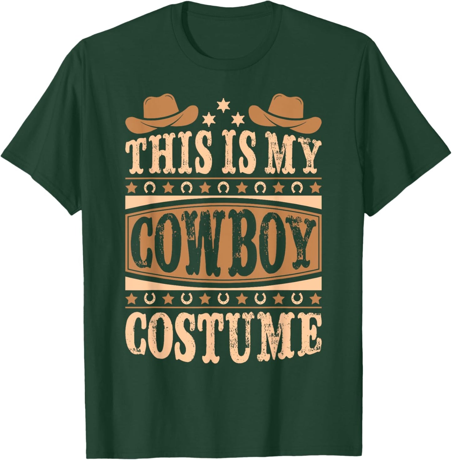 Cute Cowboy Western Cowboy Outfit Men Boy Kid Cowboy Costume T-Shirt - T-Shirt | Forest