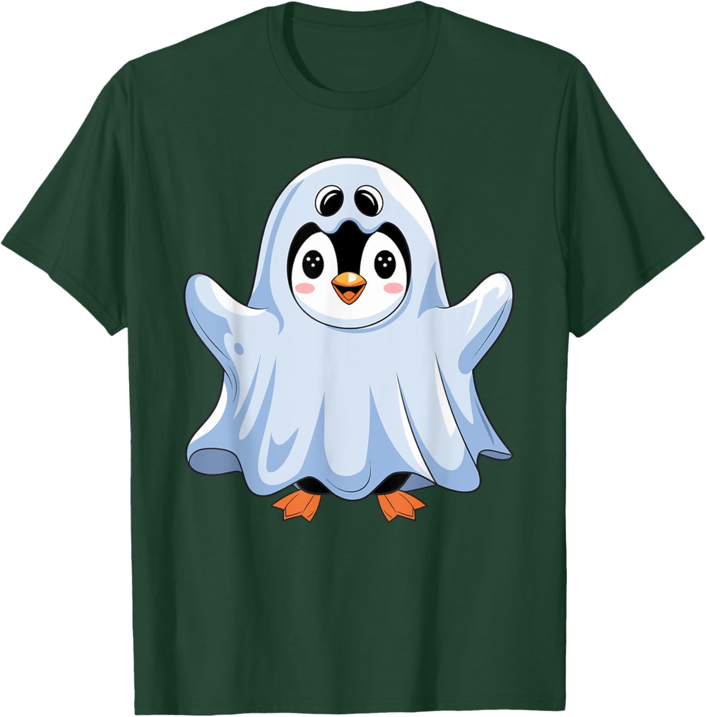 Penguin Halloween Cute Ghost Costume T-Shirt - T-Shirt | Forest