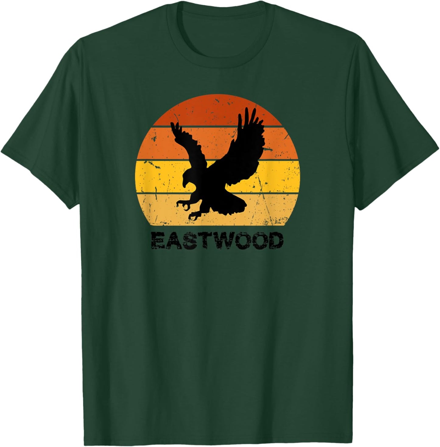 EASTWOOD Retro Eagle Sunset T-Shirt - T-Shirt | Forest