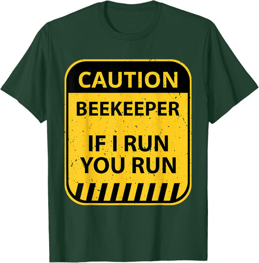 Beekeeper Funny Honeybee Beekeeping Bee Farm Enthusiast Gag T-Shirt - T-Shirt | Forest