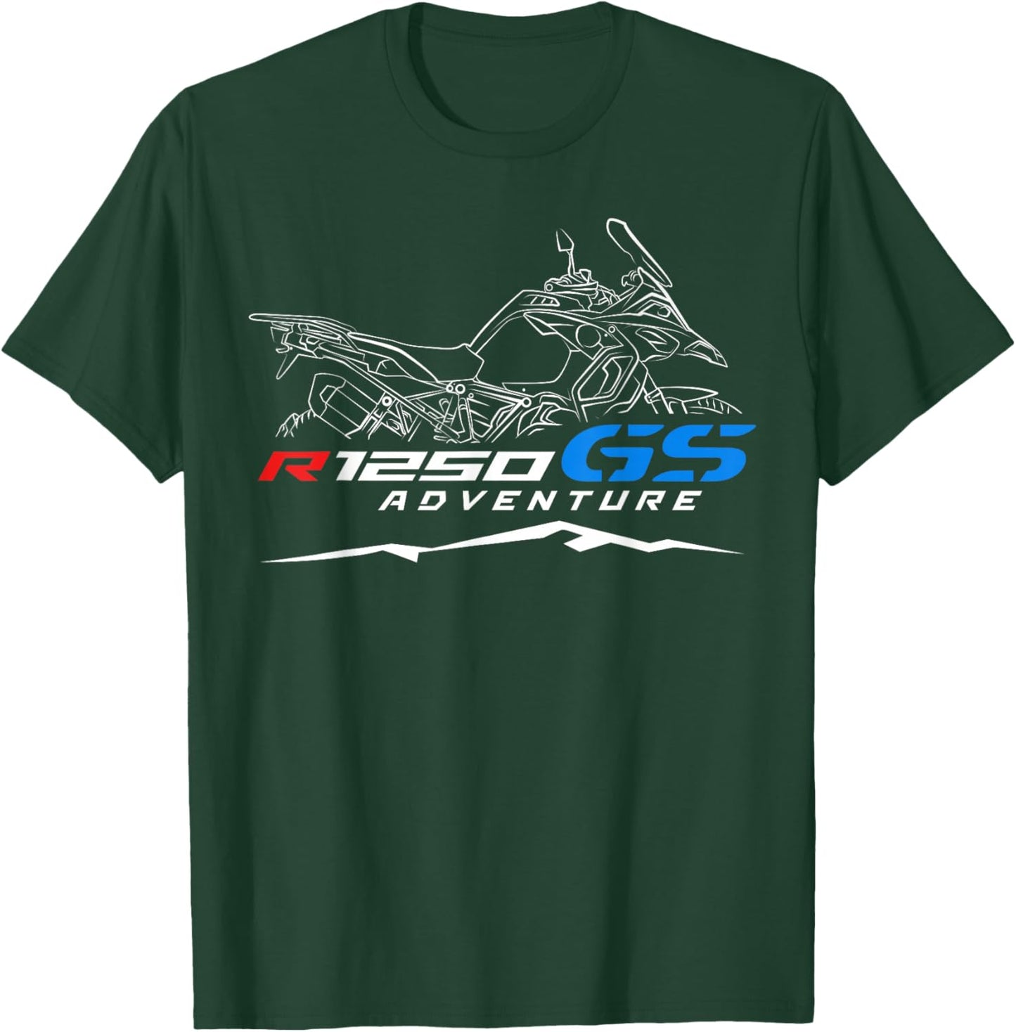 R1250GSA 2019-2024 for Adventure Riders, Motorcycle T-Shirt - T-Shirt | Forest