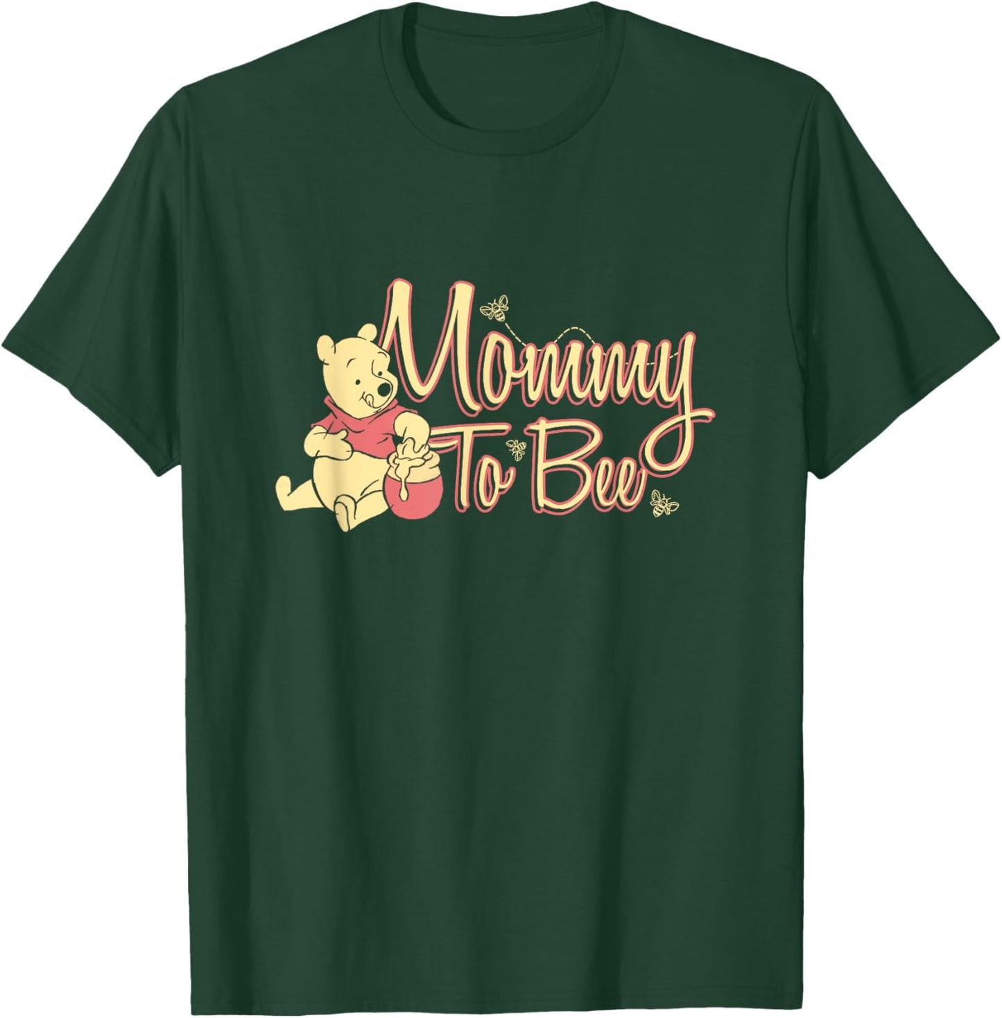 Disney Winnie the Pooh Mommy To Bee Cute Pooh Chets Logo T-Shirt - T-Shirt | Forest