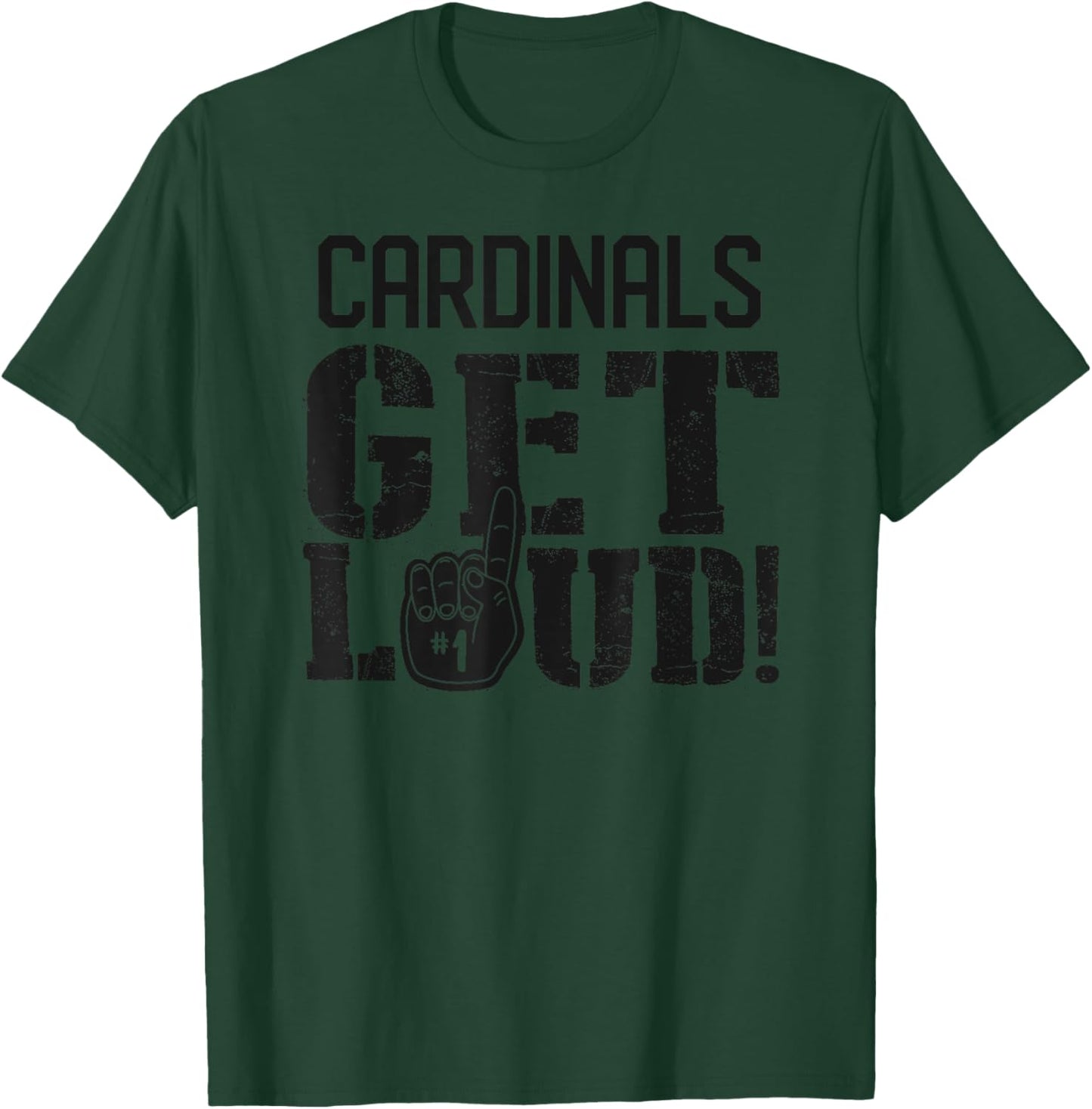 Brodhead Cardinals Get Loud! HS T-Shirt - T-Shirt | Forest