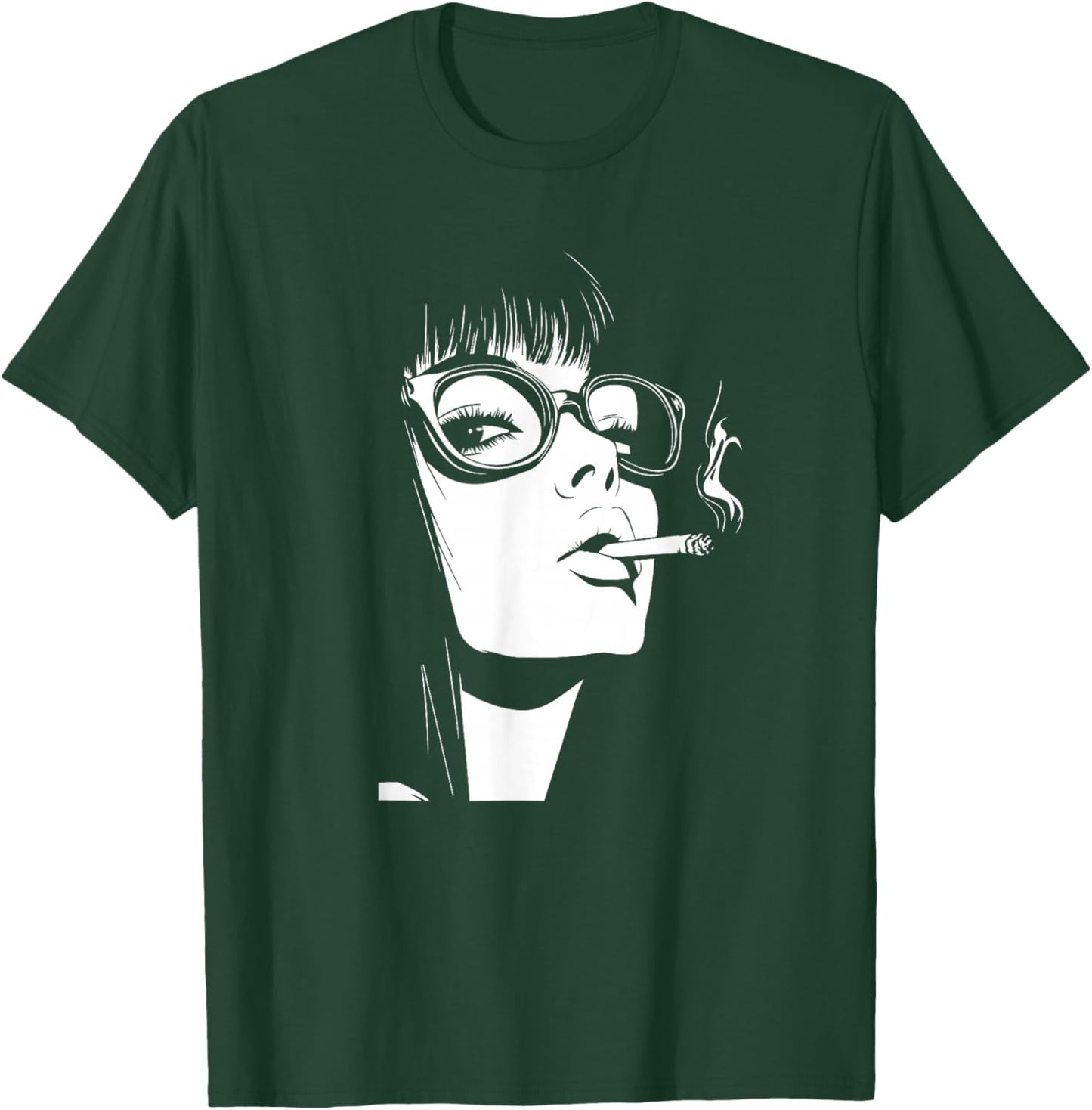 Anime Girl Aesthetic Waifu Japanese T-Shirt - T-Shirt | Forest