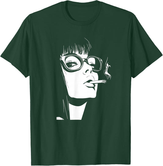 Anime Girl Aesthetic Waifu Japanese T-Shirt - T-Shirt | Forest