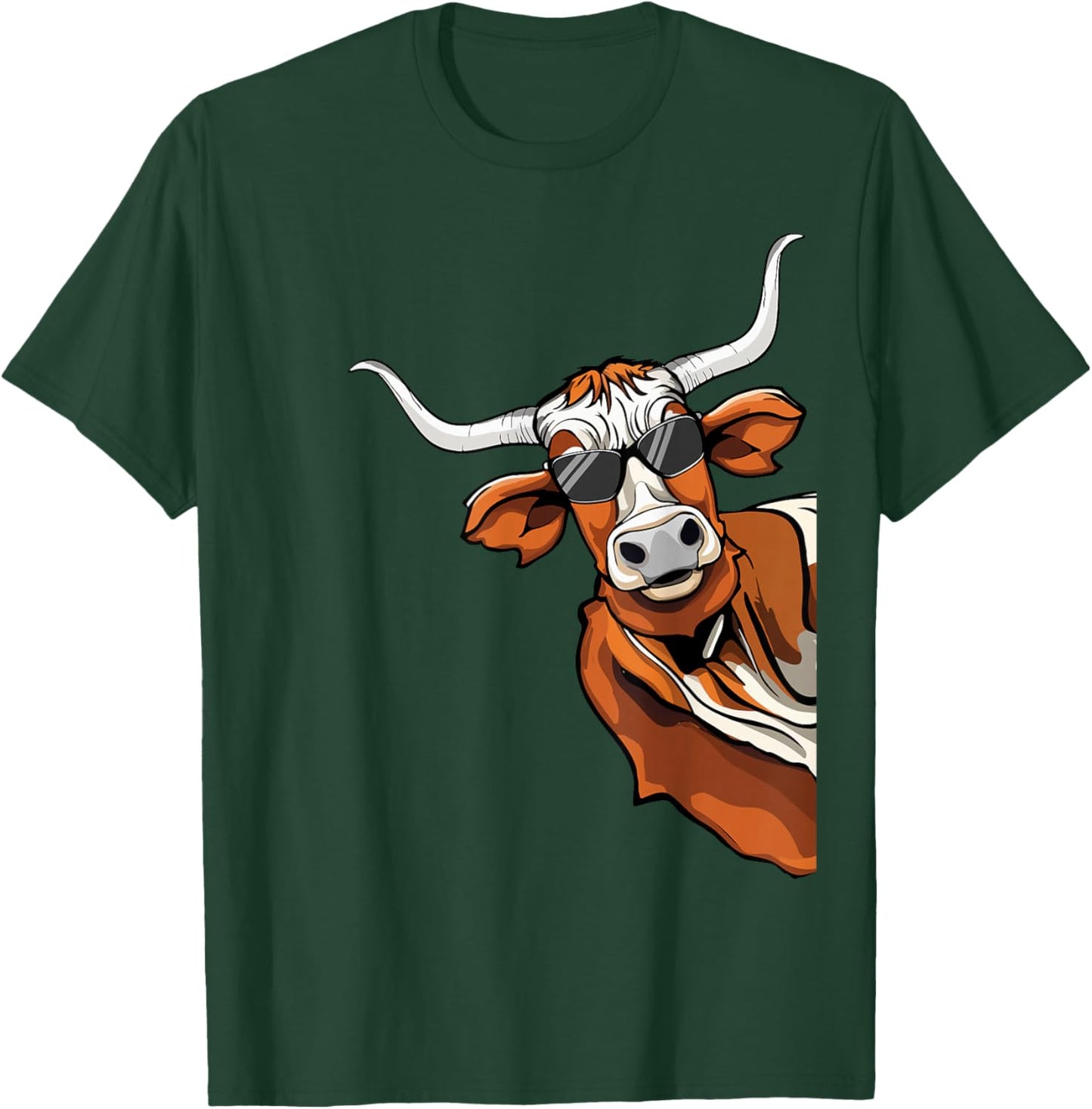 Longhorn Cow Lover Cool Cow Kids Longhorn Cow T-Shirt - T-Shirt | Forest