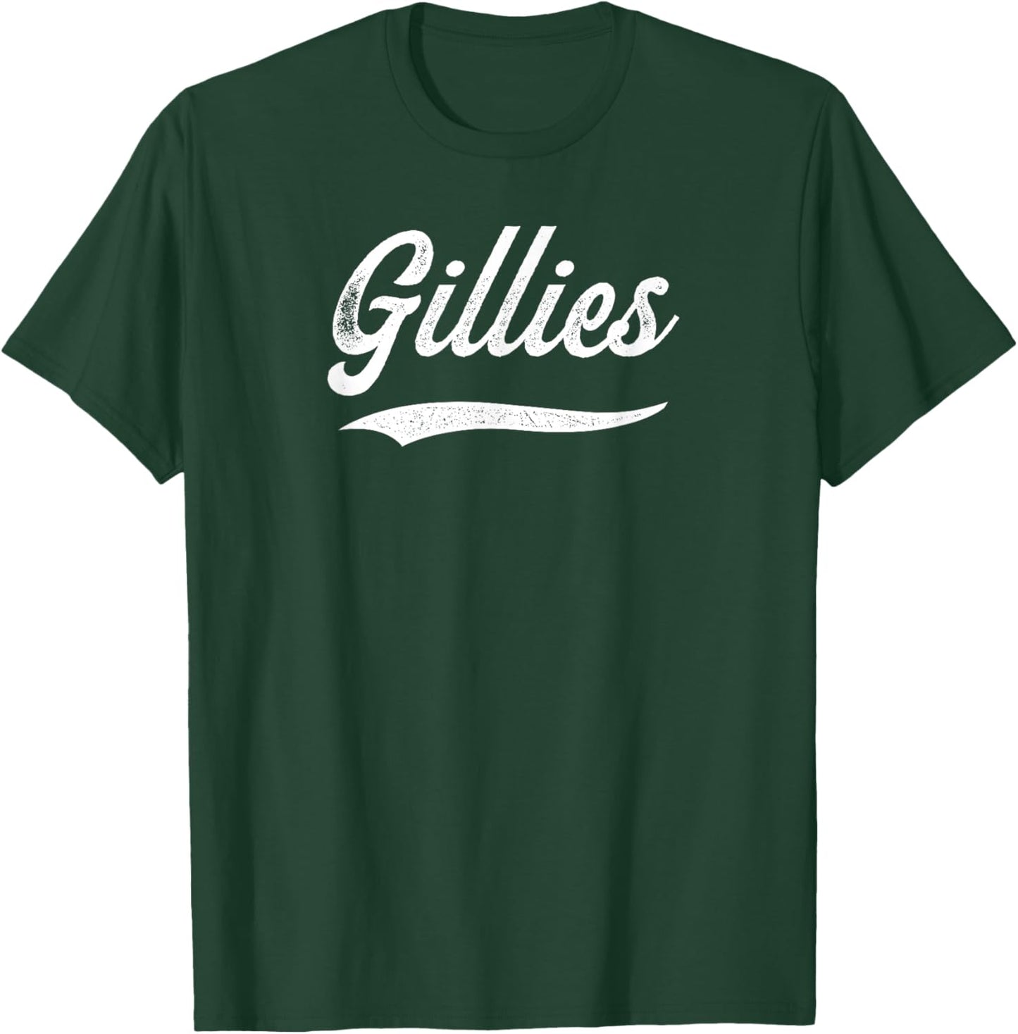 Distressed Script Keagan Gillies Prospect Baseball Fan Gear T-Shirt - T-Shirt | Forest