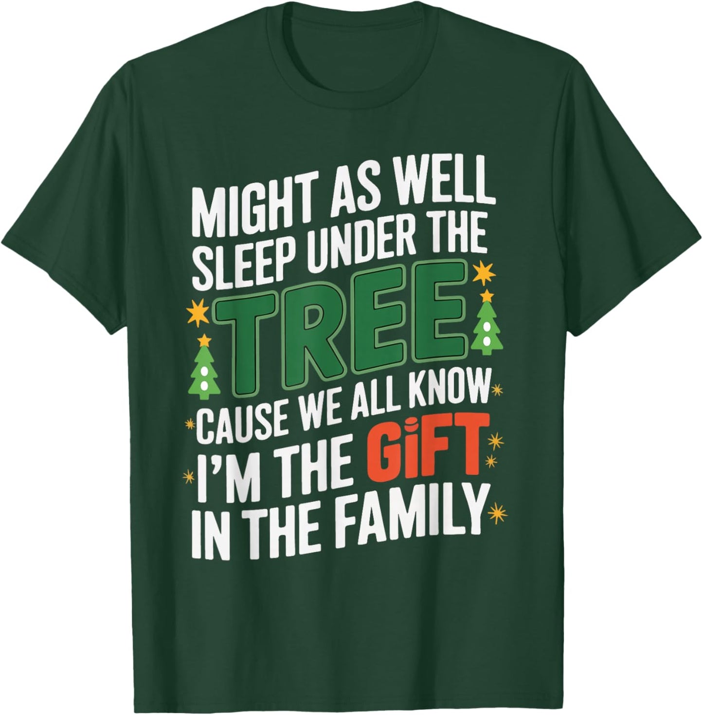 Funny Christmas Shirts Kids Xmas Pajamas Women Boys T-Shirt - T-Shirt | Forest