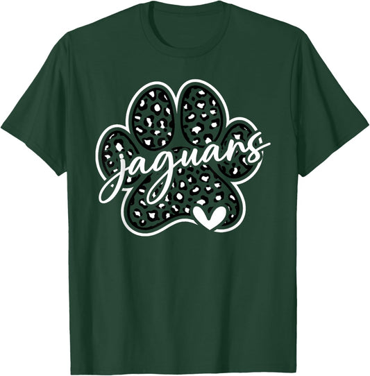 Vintage Jaguars School Spirit Team Pride Back To School T-Shirt - T-Shirt | Forest