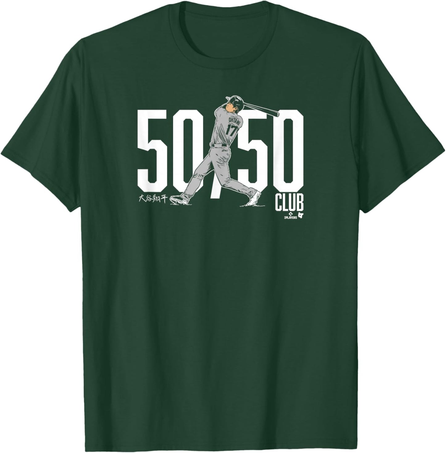 Shohei Ohtani - 50/50 Club - Los Angeles Baseball T-Shirt - T-Shirt | Forest